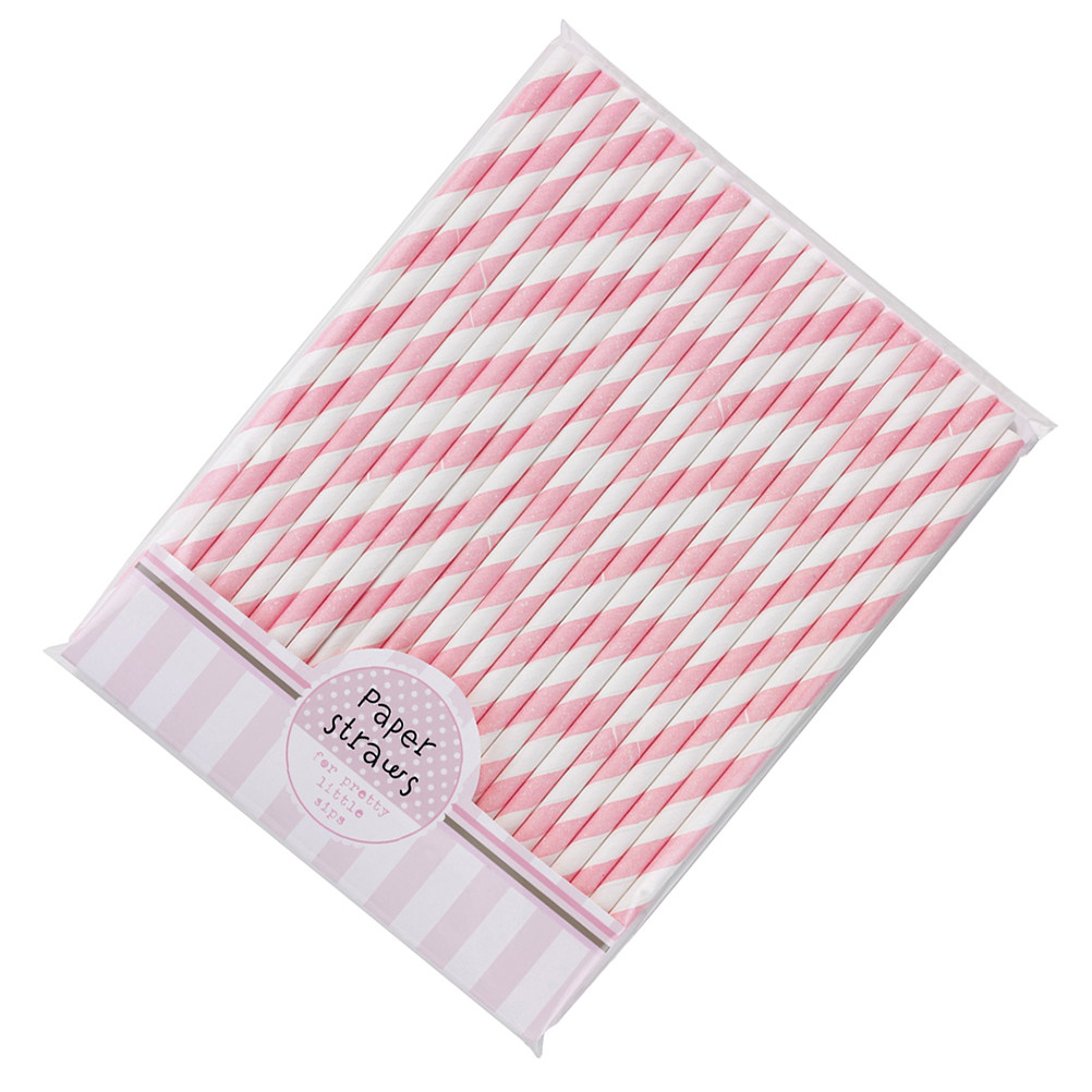 Paper Straw Color - 30 piezas de pajitas de papel