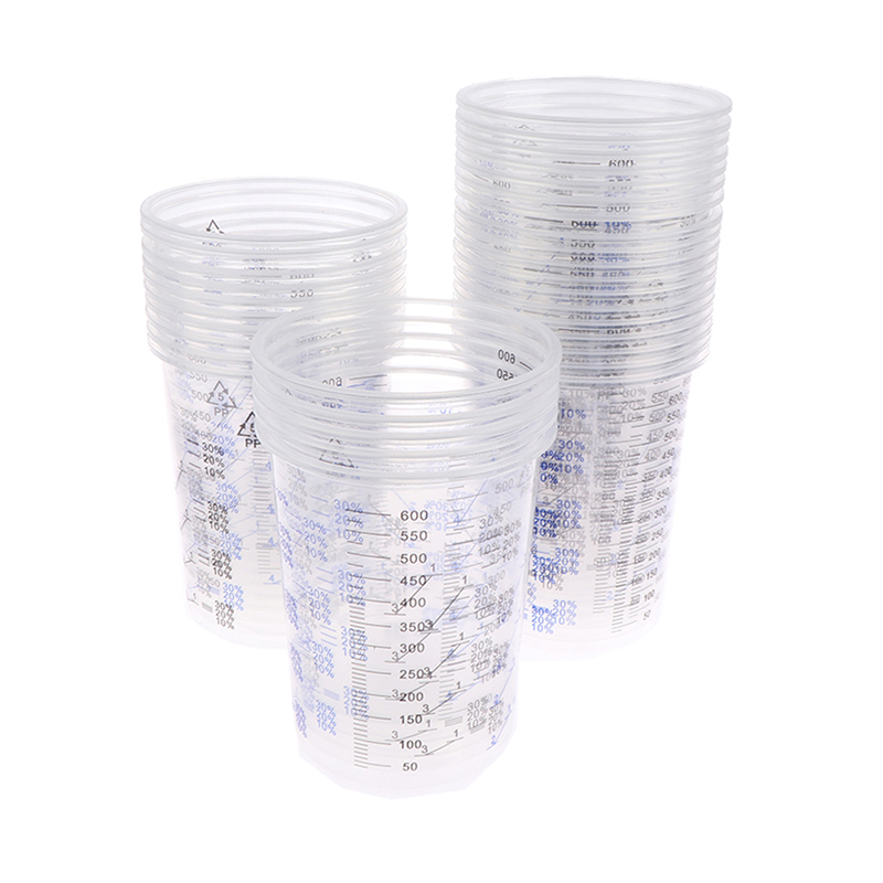 Taza calibrada para mezclar pi - Plastic Cup 50Pcs reseña y precio