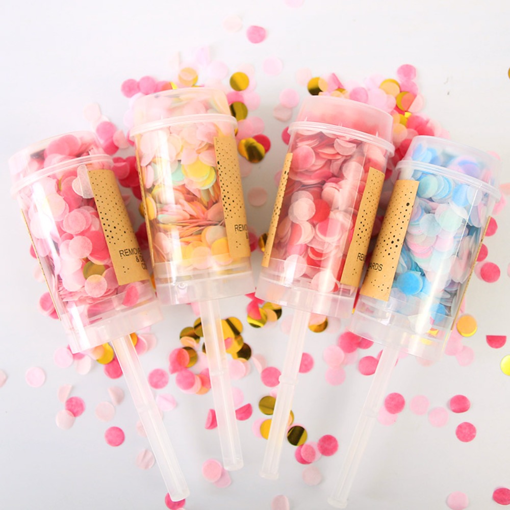 1 Uds. Redondo cumpleaños aniv - Confetti Cannon Tube reseña y precio