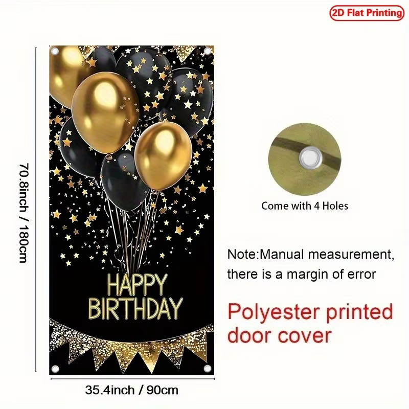 Pancarta Decorativa para Puert - Party Banner Gold reseña y precio