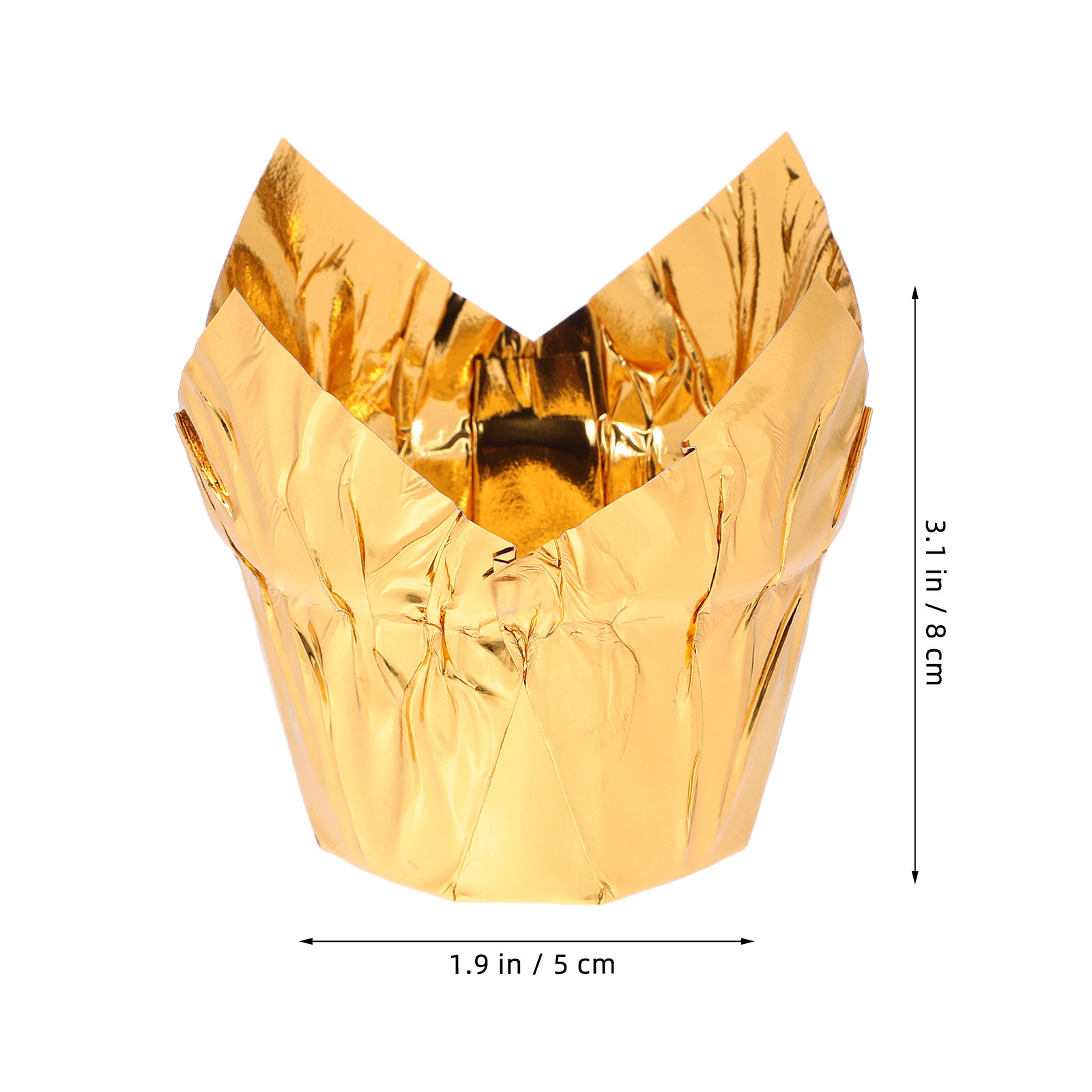 50 Unidades de Moldes Dorados  - Plastic Cup 50Pcs reseña y precio